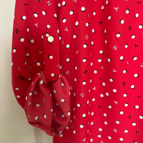 Jones New York Signature Long Sleeve Top, Red, Size XS, Pre-owned - Picture 6 of 11